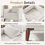 Chaise avec accoudoirs rembourrés 37 po 37 po, ensemble de 2-114792306