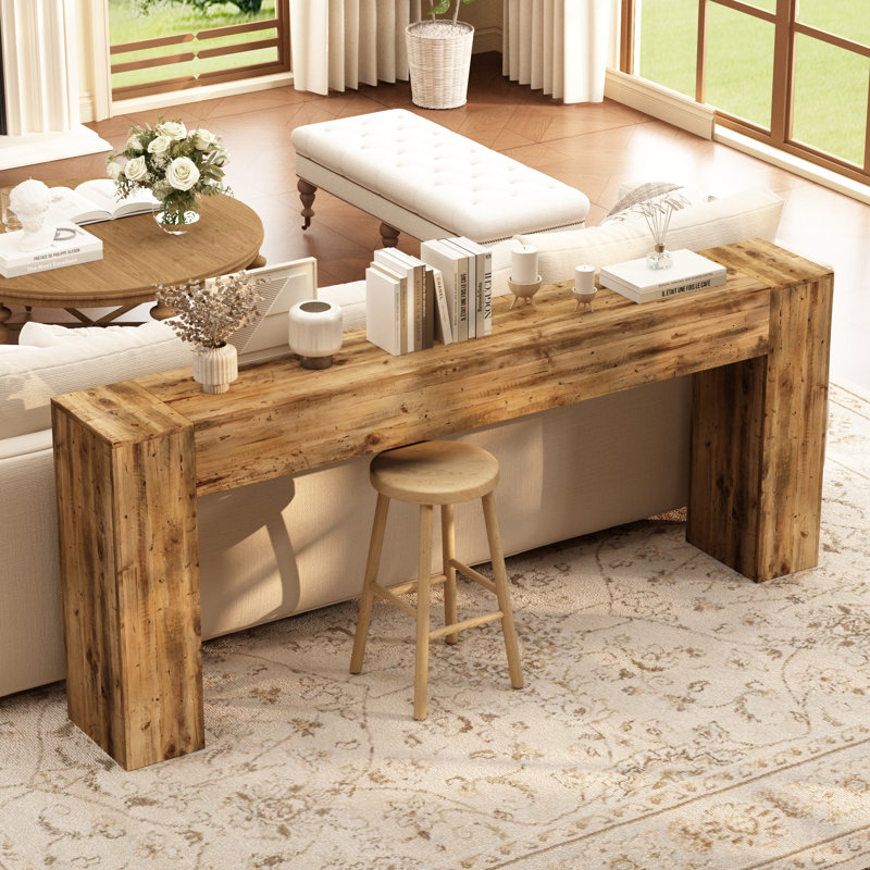 Console en bois massif récupéré, 77''x11.8''x31.5''
