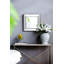 Miroir d'appoint 18 po x 18 po carré argenté patiné, miroir mural de style traditionnel pour le salon, le vestibule, le bureau, la chambre à coucher, le couloir