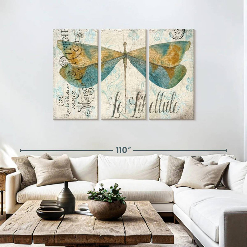 Brampt Lovely Dragonfly, 48" H x 74" W