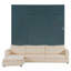 Grand lit escamotable avec canapé et tablettes, conception compacte pour un style de vie compact et confortable-759246943