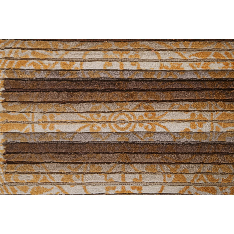 Tapis oriental moderne rayé 3 x 5