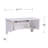 Wall Mount Ledge W/ Vanity Mirror - Transitional Style - White