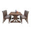 Ensemble de table de salle à manger de style Mid-Century moderne pour 7 personnes, table rectangulaire et 6 chaises de cuisine, ensemble de table de cuisine 7 pièces pour salle à manger, chaises d'appoint revêtues de similicuir 6 pièces