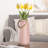 Lido 11" Modern Ceramic White Table Vase with Strap Handle-556803418-556803421