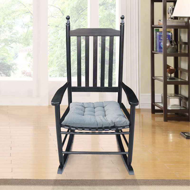 Chaise berçante en bois, sans tapis