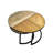 Modern Black 28" x 14" Nesting Coffee Table Set with No Assembly