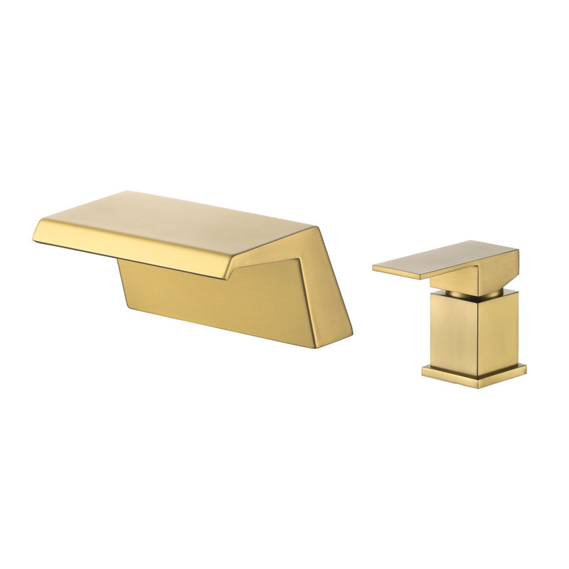Widespread Single-handle Bathroom Faucet, Gold