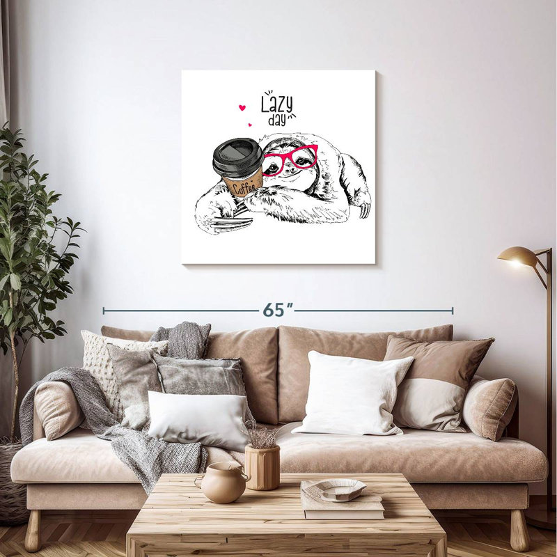 Brampt Sloth Lazy Day, 36" H x 36" W