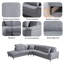 Canapé modulaire 3 pièces Alsace-550041688