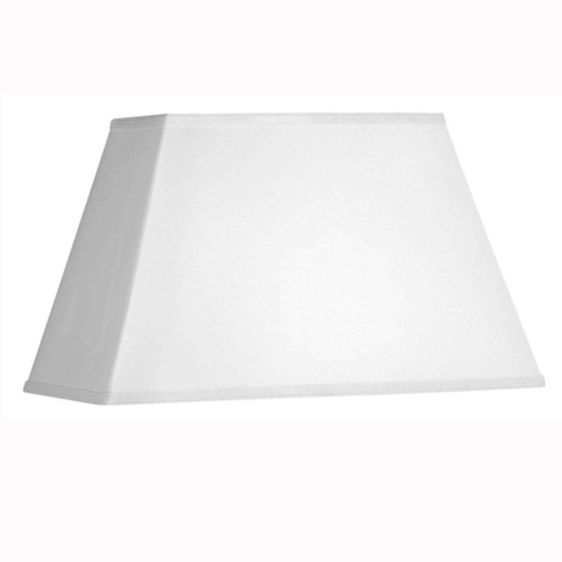11'' H Linen Rectangle Lamp Shade, White