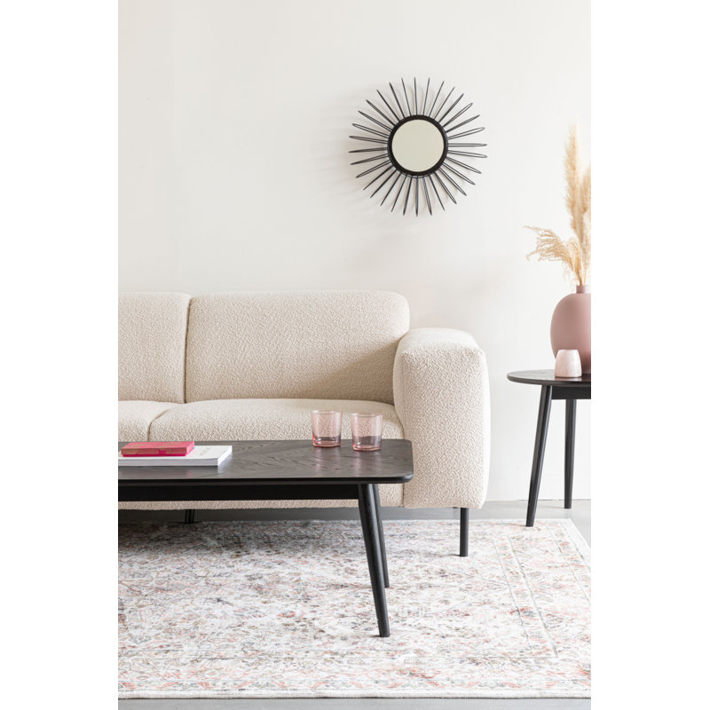Fabio Solid Wood Coffee Table, Black