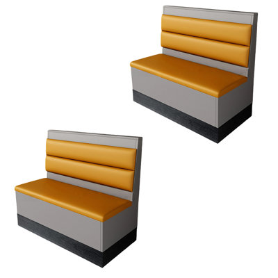 Modern Simple Restaurant Bench Faux Leather Upholstered Bench