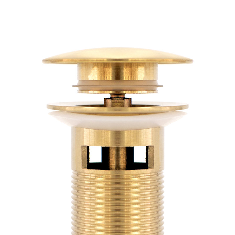 2.62'' W Pop-Up Yes, Brushed Gold