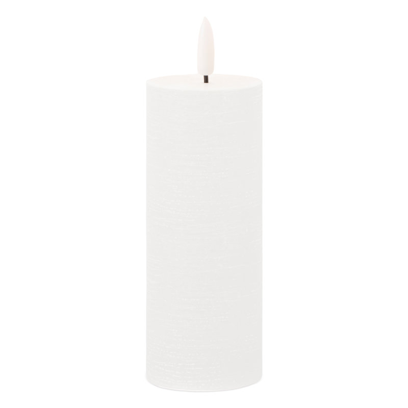Bougie pilier ivoire FIA Wick, Blanc, Pilier 5 po x 2 po