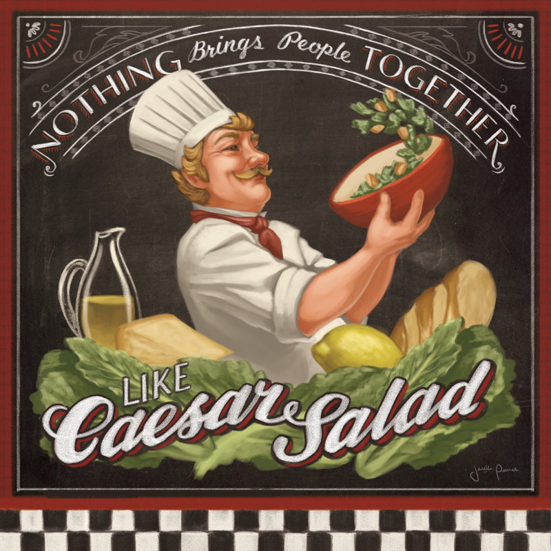 Chefs Specials III by Janelle Penner - Wrapped Canvas Art Prints, 30cm H x 30cm W x 3.8cm D