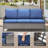 Coady 7-9 Person Outdoor Courtyard Wicker Family Conversation Set Group With 4 Armchairs-96850851-96850860