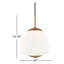 Luminaire suspendu simple à 1 lumière Darby-92709950-92709951