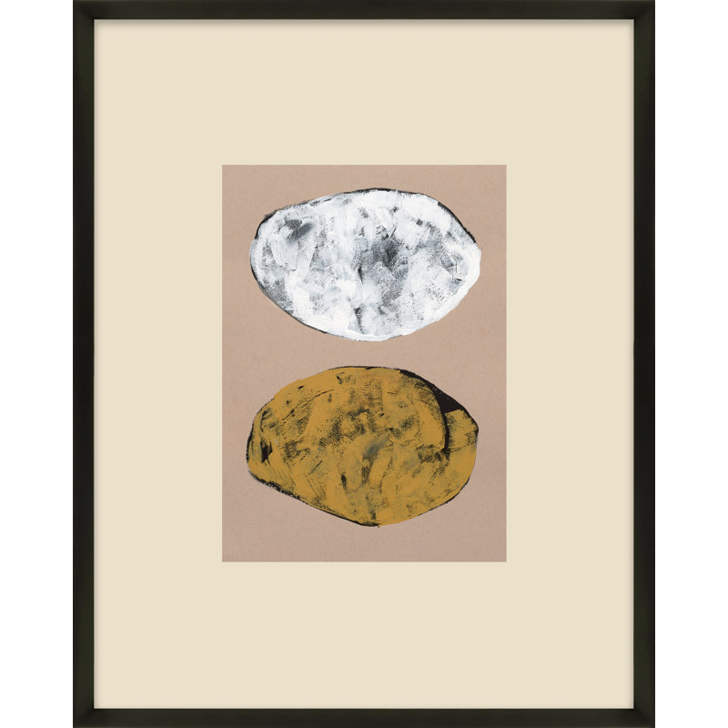 Rolling Stones 1 Painting by Andrea Stokes, Black Wood, 30" H x 24" W x 1.25" D