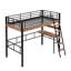 Lit mezzanine en métal avec bureau intégré-1025800338