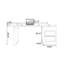 Bureau ovale en bois manufacturé blanc crème avec 2 tiroirs-108647269