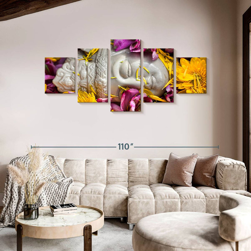 Buddha Head, 42" H x 92" W
