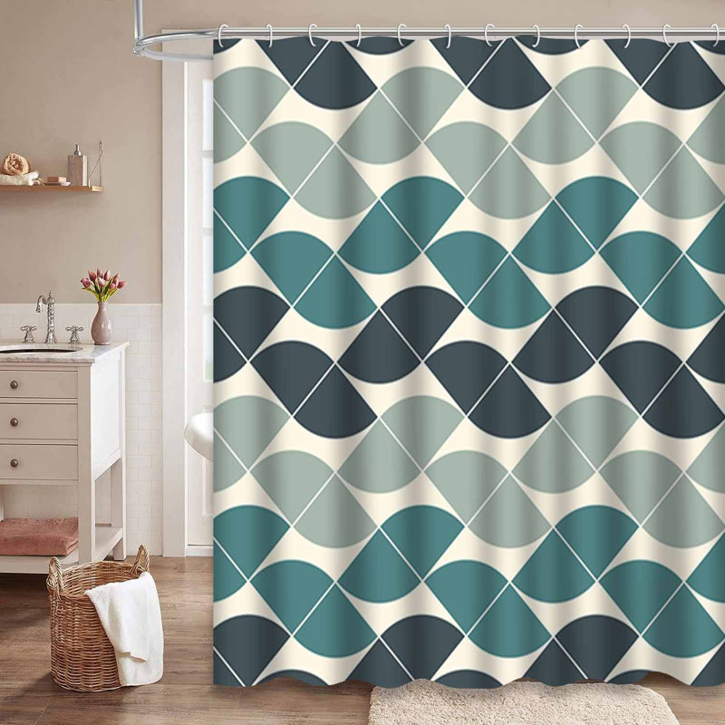 Rideau de douche Surface 12 Waves, L 72 po x l 84 po