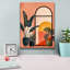 «Pink Midcentury Original Exclusive Geometric Moon And Sun 3» par Momart, art mural sur toile-1248439146