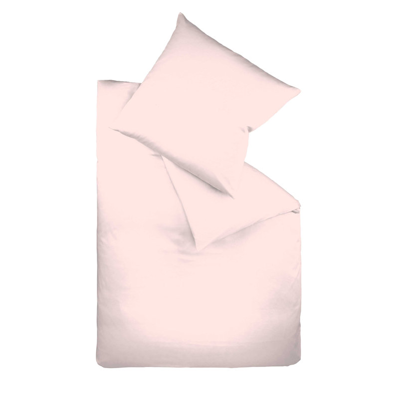 Jersey Bettwäsche Interlock-Colours 100% Baumwolle, 155 x 200 cm - 1 Pillowcase (80 x 80 cm), Pink