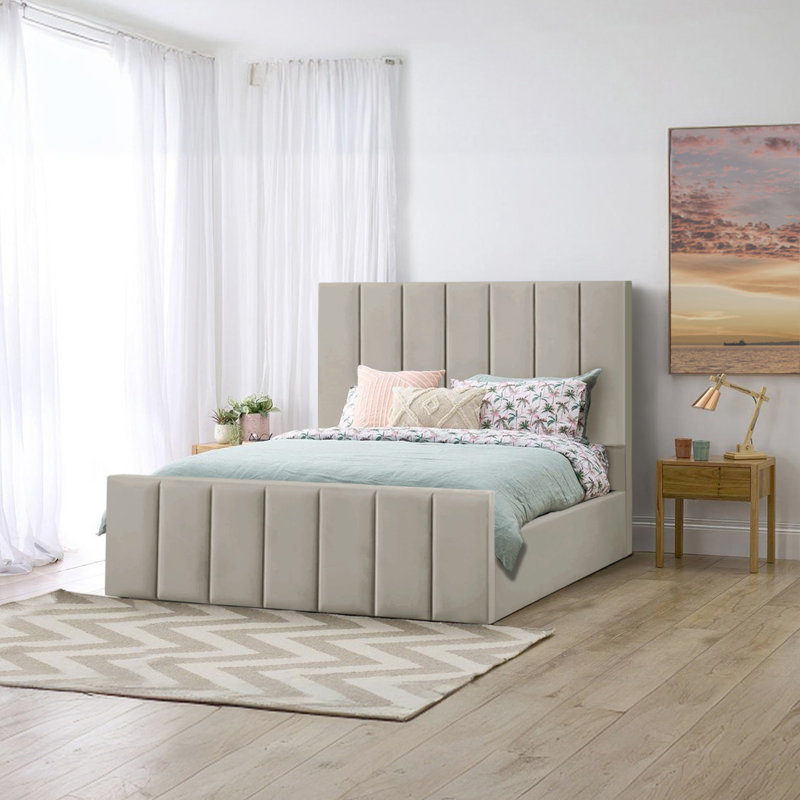 Judsonia Upholstered Ottoman Storage Bed, UK Double - DE 135 x 190 cm, Coffee