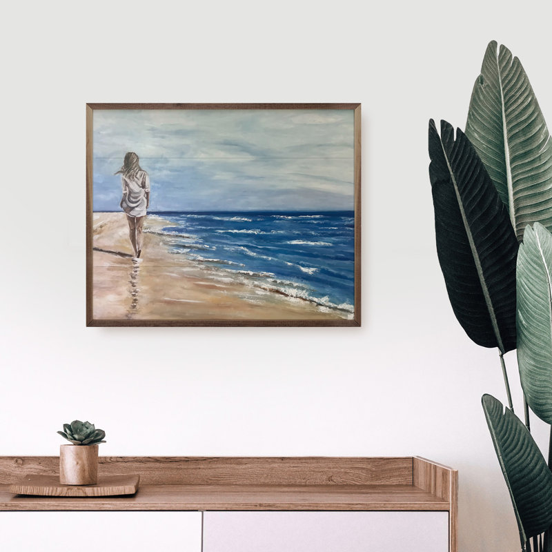 Beach Stroll par Annette Beraud-Battaglia, L 20 po x H 16 po