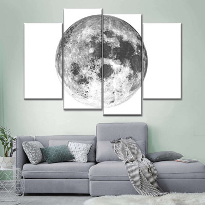 " Earth's Moon " 4 - Pieces