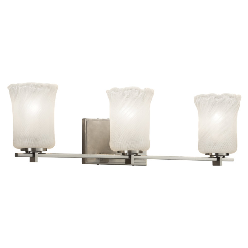 Leroux 3 - Light Dimmable Vanity Light, Brushed Nickel