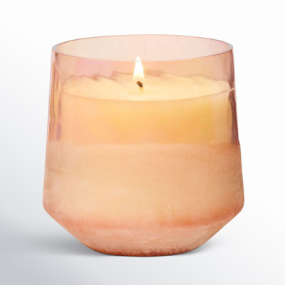 Beautifully Done Baltic Glass Candle, Paloma Petal