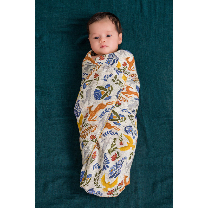 Dockatot Swaddle Set - Woodland/Deep Teal