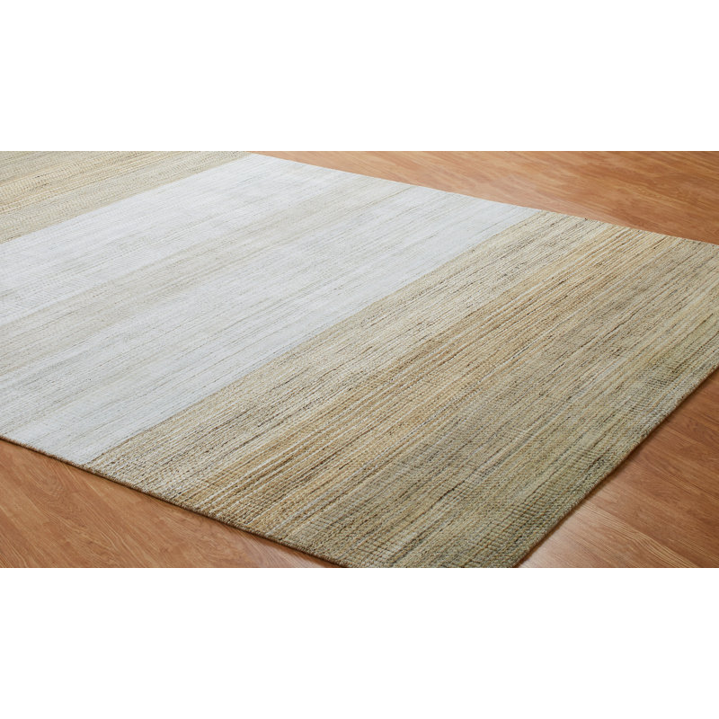 Maghull Handmade Silk and Wool Ombre Area Rug, Rectangle 9'6" x 13'