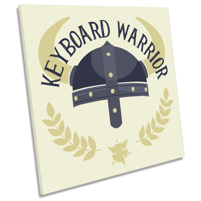 Keyboard Warrior - Wrapped Canvas Print