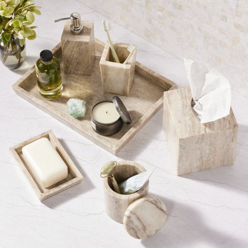 Athlone Marble Tissue Box Cover
