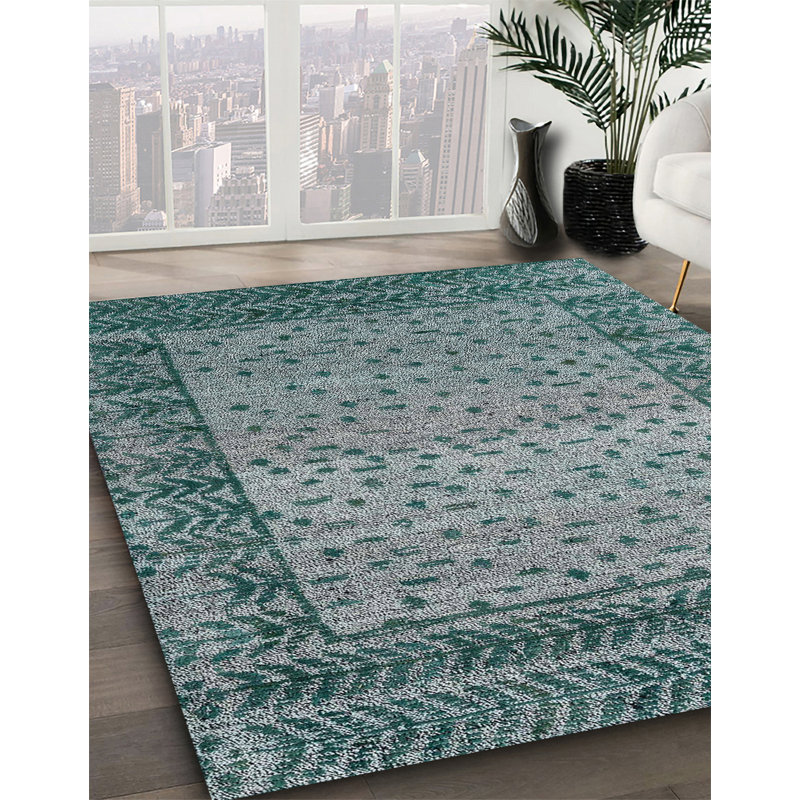 Tapis abstrait moderne 4839, Rond 5 pi