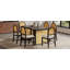 Ensemble de table de salle à manger de ferme pour salle à manger de 6 à 59,8 po avec placage de chêne vieilli et 6 chaises en rotin, mobilier de cuisine rustique pour la salle à manger (espresso) TREXM-482863879