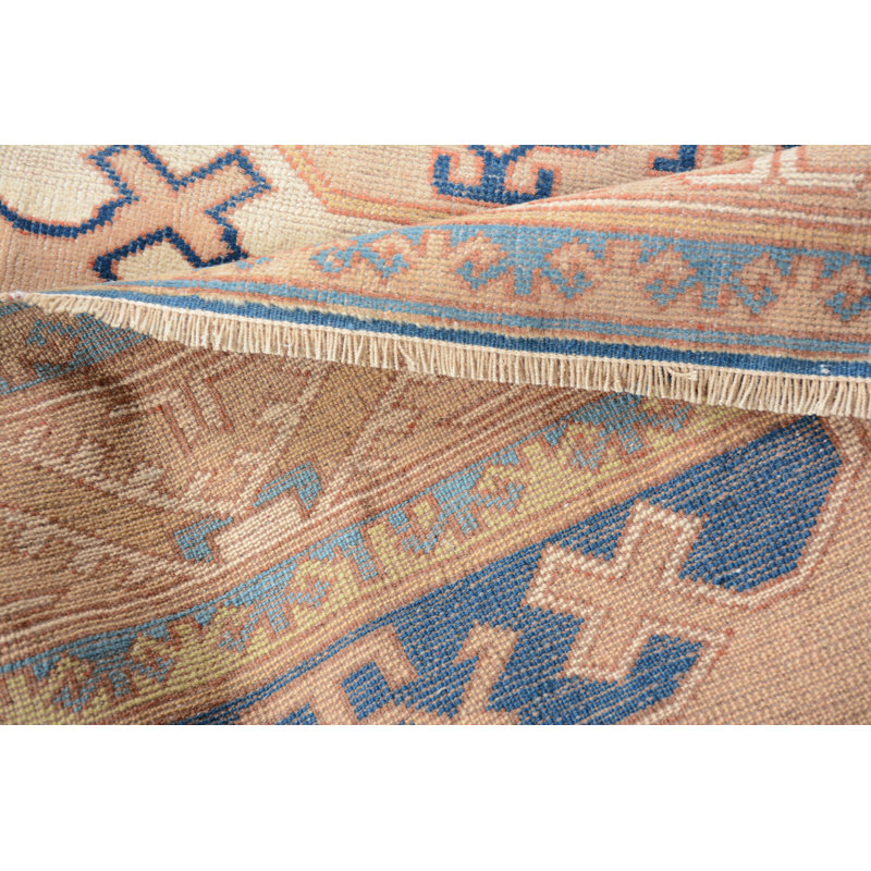 Tapis décoratifs bleus, grands tapis rétro, tapis rétro, tapis géométrique, tapis turcs bleus