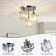 Crystal Semi Flush Mount Ceiling Light