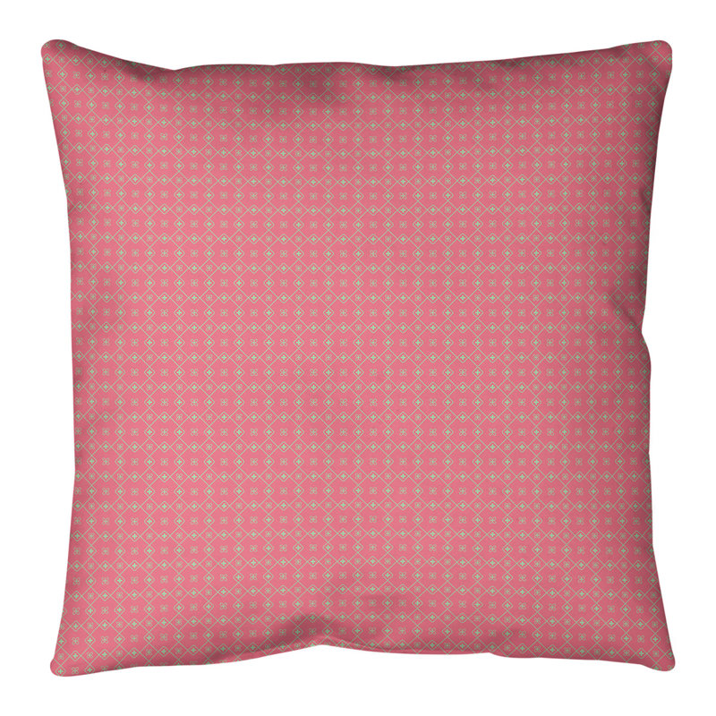Coussin de sol Katelyn Elizabeth, 28 po x 28 po, Rouge / Vert