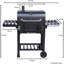 CosmoGrill Outdoor XL Smoker Barbecue Charcoal Portable BBQ Grill Garden
