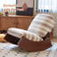 Chaise berçante confortable, fauteuil oscillant rembourré de haute qualité, structure en bois massif, parfaite pour une chaise d'appoint-700933613