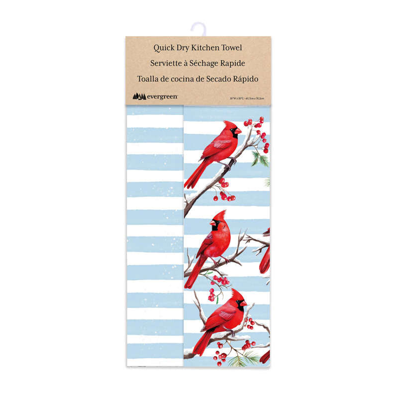 Serviette de cuisine Winter Cardinals