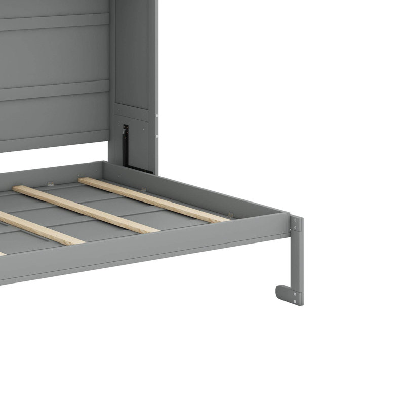 Full Size Murphy Bed Wall Bed, Gray