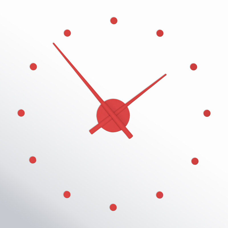 Horloge murale, Rouge, Grand