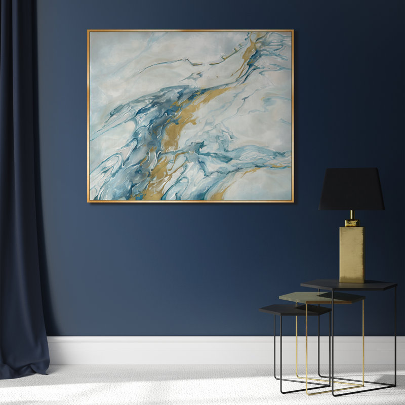 Mystical Gold II Painting by Jacob Lincoln, Image Brush Gel, 48.5" H x 57.5" W x 1.5" D