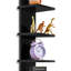 Étagère murale à 5 niveaux Sorbus, étagère utilitaire à colonne verticale pour la décoration intérieure et le rangement, tablettes flottantes murales pour le rangement de la salle de bain, chambre à coucher, salon, organisateur de cuisine, noir-108714270